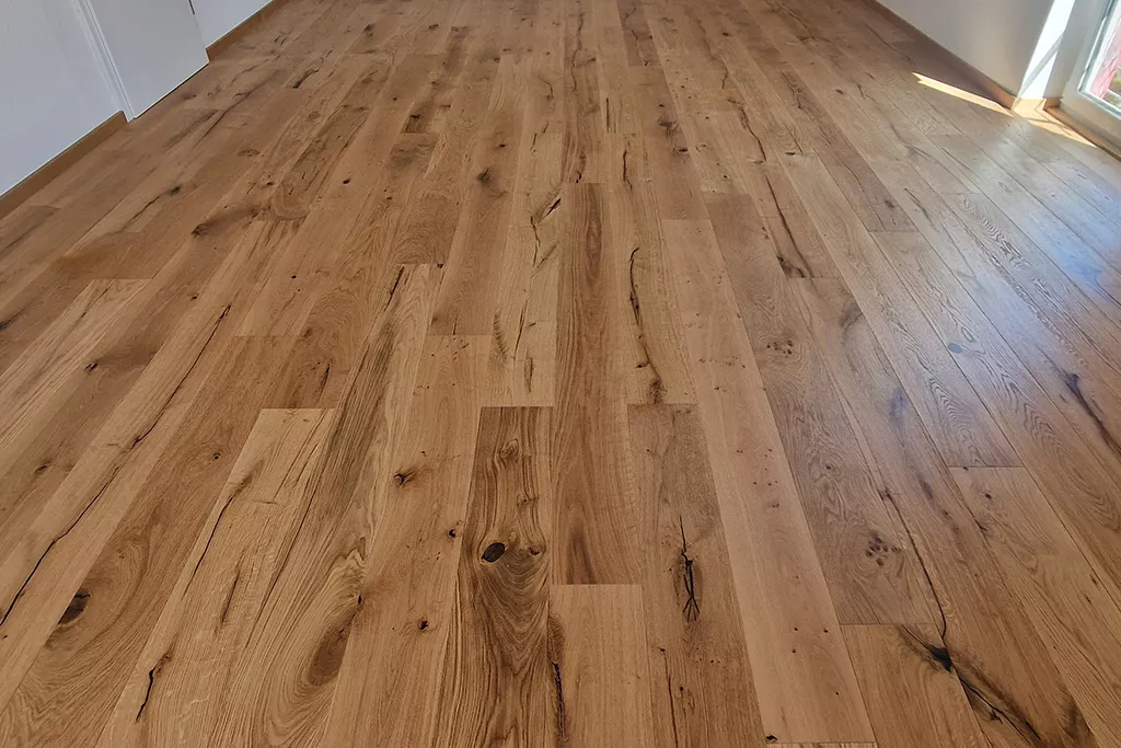 Laminat in einem Wohnraum